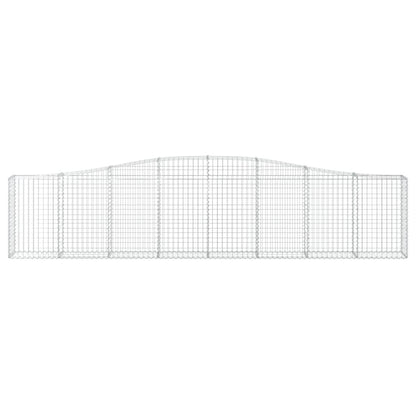 Cesto Gabbione ad Arco 400x30x80/100 cm Ferro Zincato