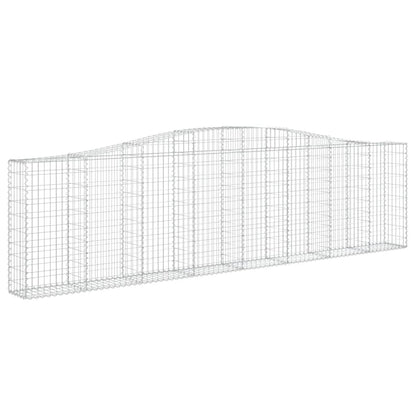 Cesto Gabbione ad Arco 400x30x100/120 cm Ferro Zincato