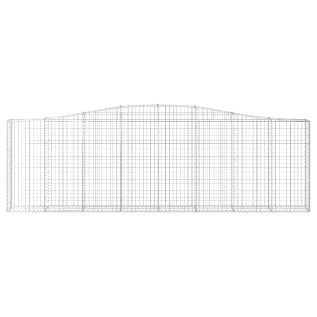 Cesto Gabbione ad Arco 400x30x120/140 cm Ferro Zincato