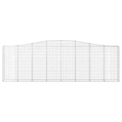 Cesto Gabbione ad Arco 400x30x120/140 cm Ferro Zincato