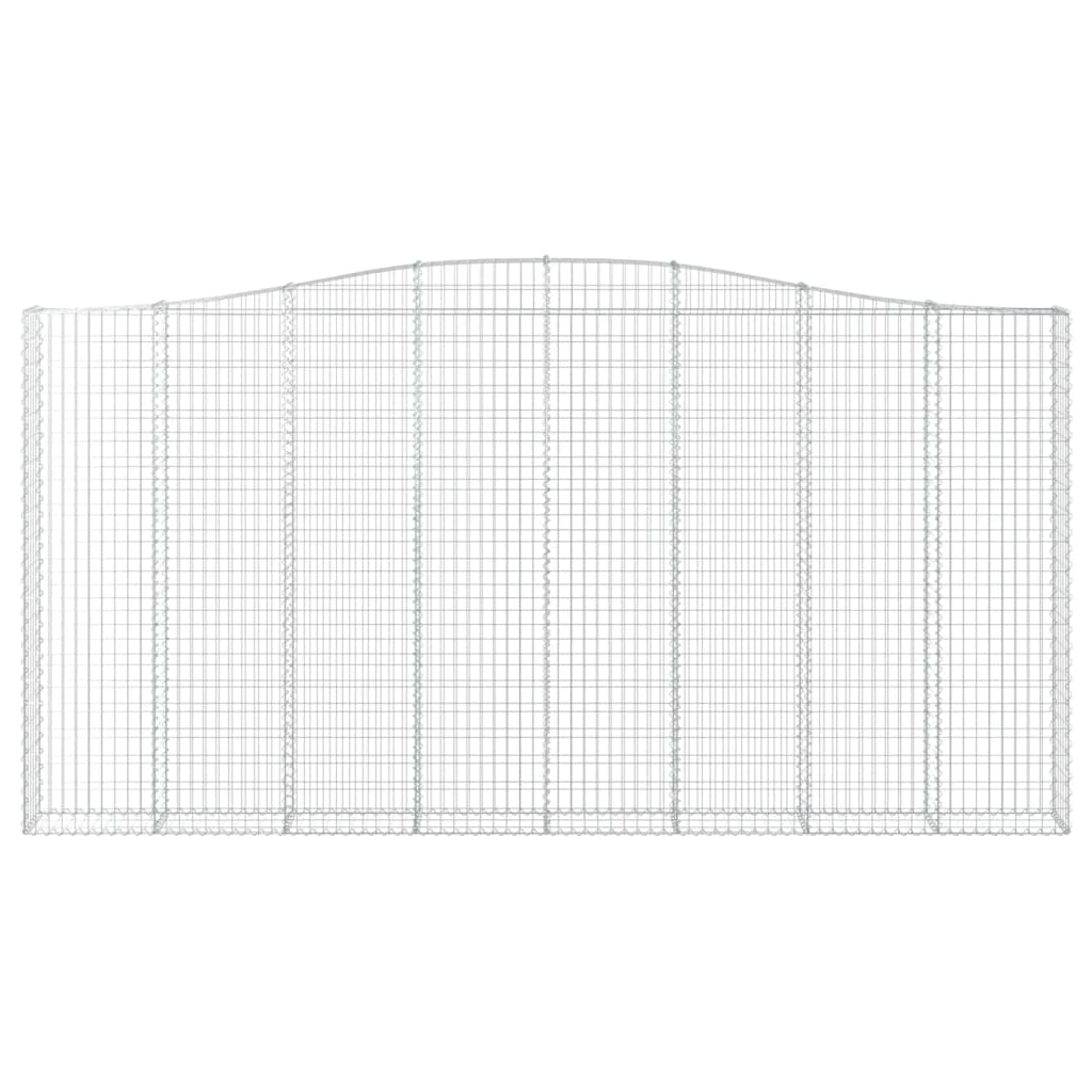 Cesto Gabbione ad Arco 400x30x200/220 cm Ferro Zincato