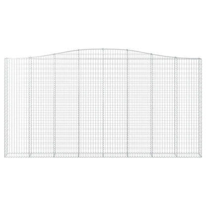 Cesto Gabbione ad Arco 400x30x200/220 cm Ferro Zincato