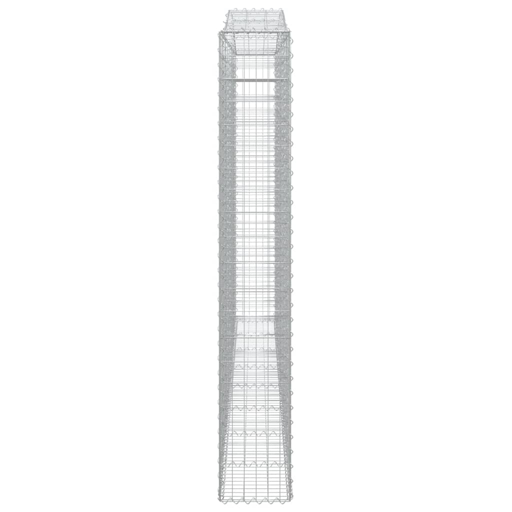 Cesto Gabbione ad Arco 400x30x200/220 cm Ferro Zincato