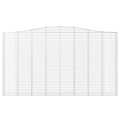 Cesto Gabbione ad Arco 400x30x220/240 cm Ferro Zincato