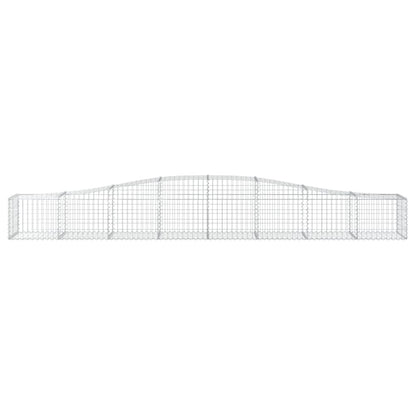 Cesto Gabbione ad Arco 400x50x40/60 cm Ferro Zincato
