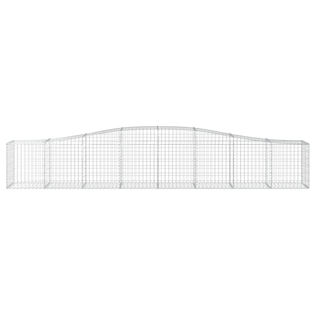 Cesto Gabbione ad Arco 400x50x60/80 cm Ferro Zincato
