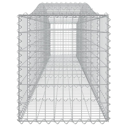 Cesto Gabbione ad Arco 400x50x60/80 cm Ferro Zincato