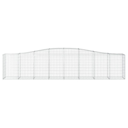 Cesto Gabbione ad Arco 400x50x80/100 cm Ferro Zincato