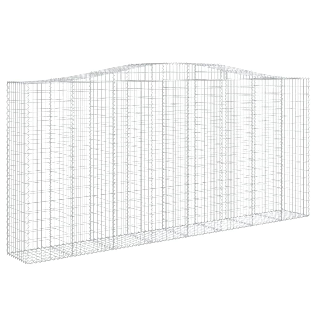 Cesto Gabbione ad Arco 400x50x180/200 cm Ferro Zincato
