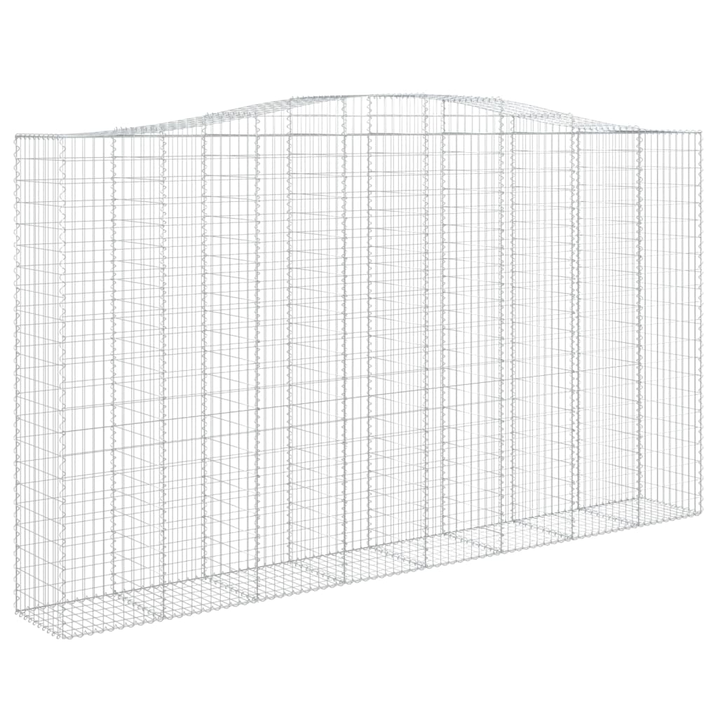Cesto Gabbione ad Arco 400x50x220/240 cm Ferro Zincato