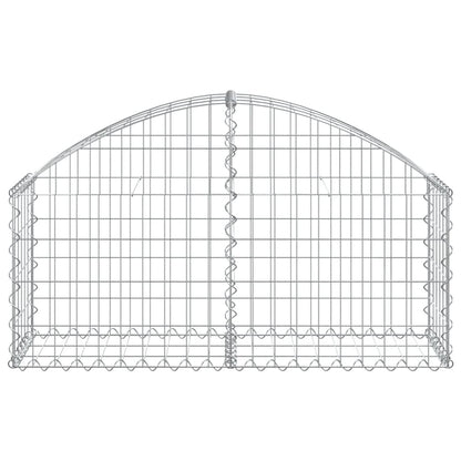 Cesto Gabbione ad Arco 100x30x40/60 cm Ferro Zincato