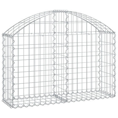 Cesto Gabbione ad Arco 100x30x60/80 cm Ferro Zincato