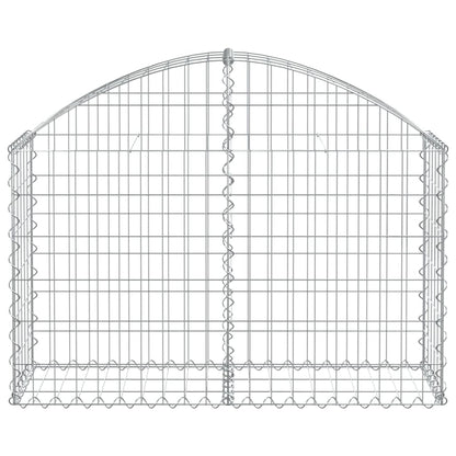 Cesto Gabbione ad Arco 100x30x60/80 cm Ferro Zincato