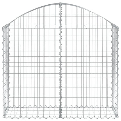 Cesto Gabbione ad Arco 100x30x80/100 cm Ferro Zincato