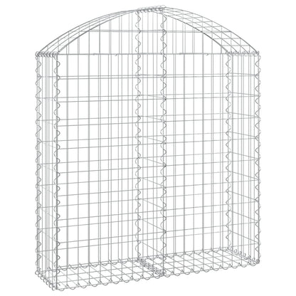 Cesto Gabbione ad Arco 100x30x100/120 cm Ferro Zincato