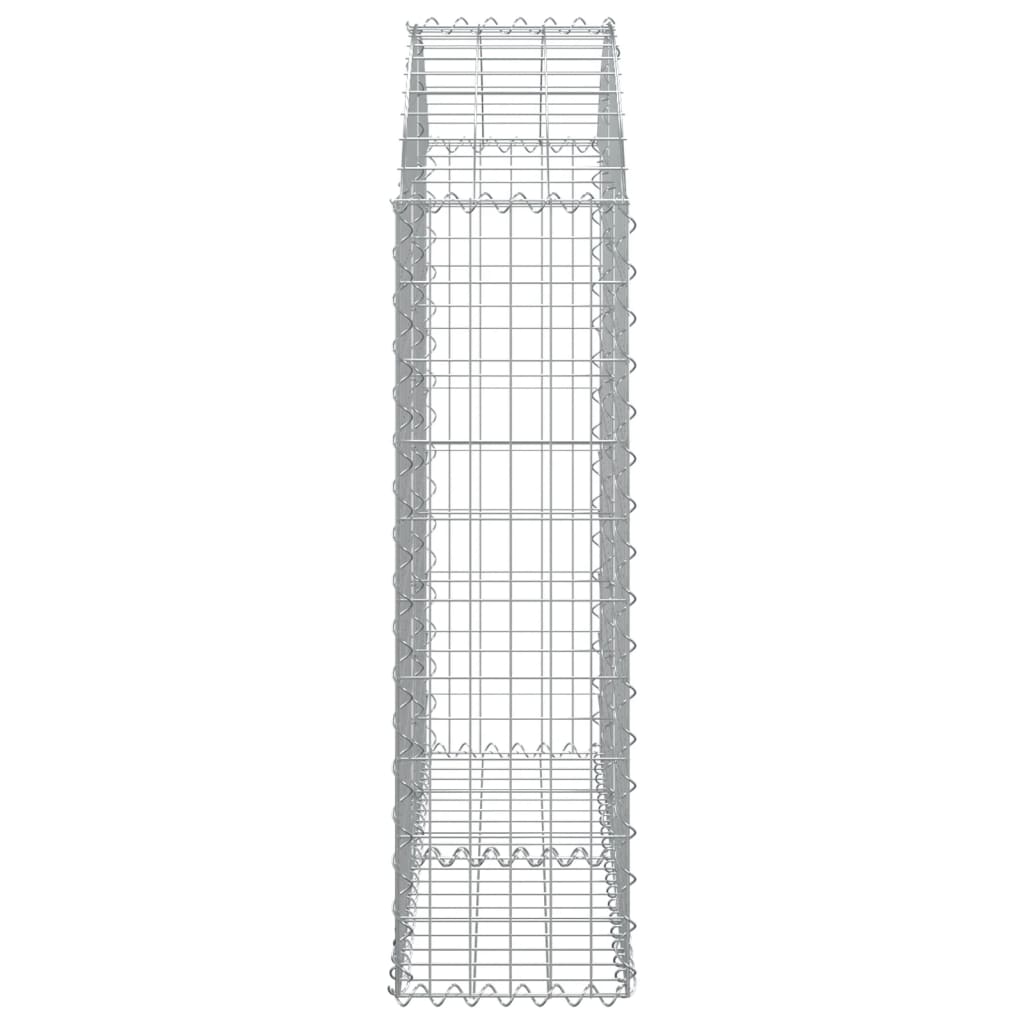 Cesto Gabbione ad Arco 100x30x100/120 cm Ferro Zincato