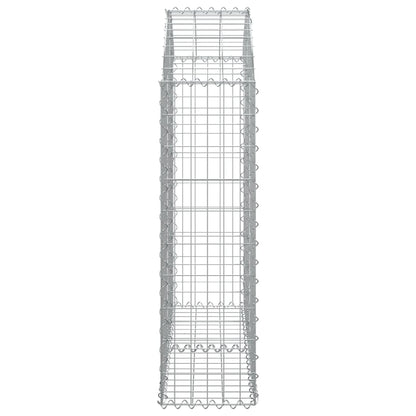 Cesto Gabbione ad Arco 100x30x100/120 cm Ferro Zincato
