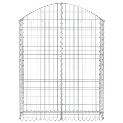 Cesto Gabbione ad Arco 100x30x120/140 cm Ferro Zincato
