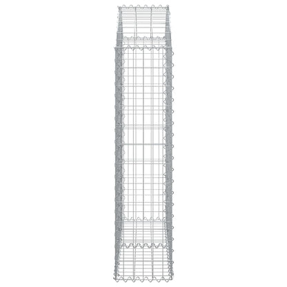 Cesto Gabbione ad Arco 100x30x120/140 cm Ferro Zincato