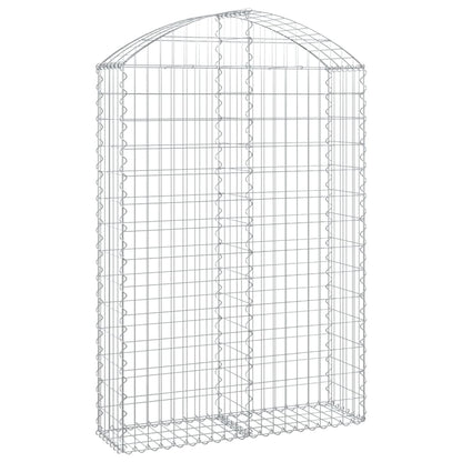 Cesto Gabbione ad Arco 100x30x140/160 cm Ferro Zincato