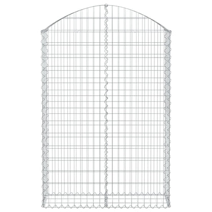 Cesto Gabbione ad Arco 100x30x140/160 cm Ferro Zincato