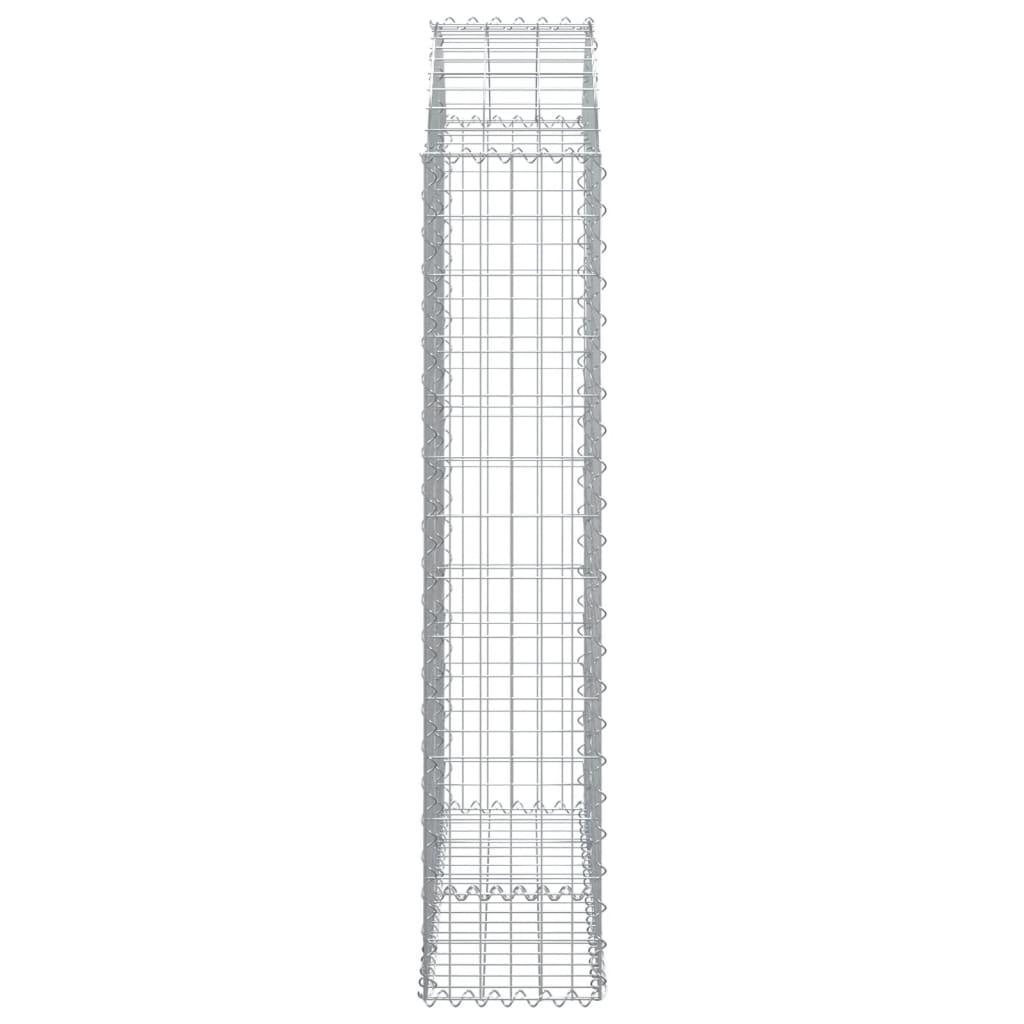 Cesto Gabbione ad Arco 100x30x140/160 cm Ferro Zincato