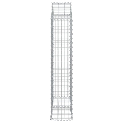Cesto Gabbione ad Arco 100x30x140/160 cm Ferro Zincato