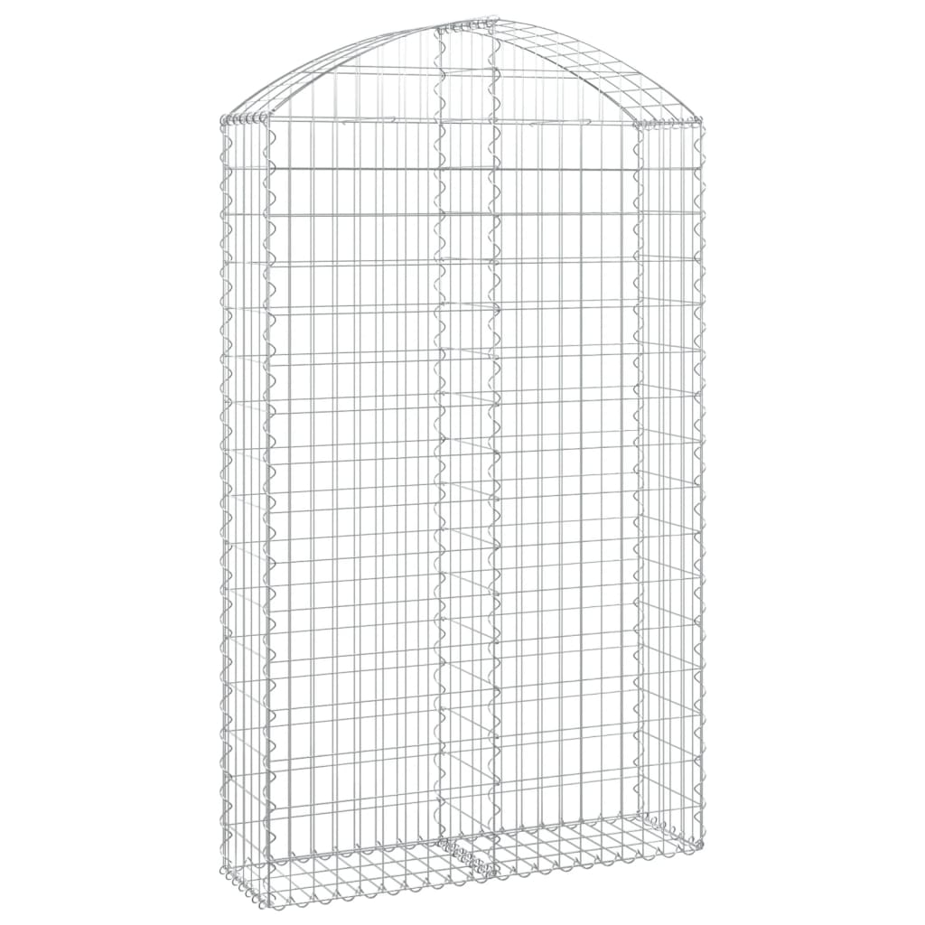 Cesto Gabbione ad Arco 100x30x160/180 cm Ferro Zincato