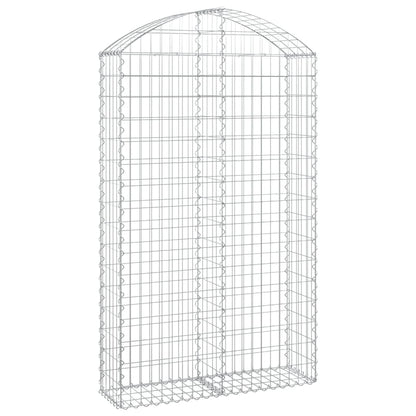 Cesto Gabbione ad Arco 100x30x160/180 cm Ferro Zincato
