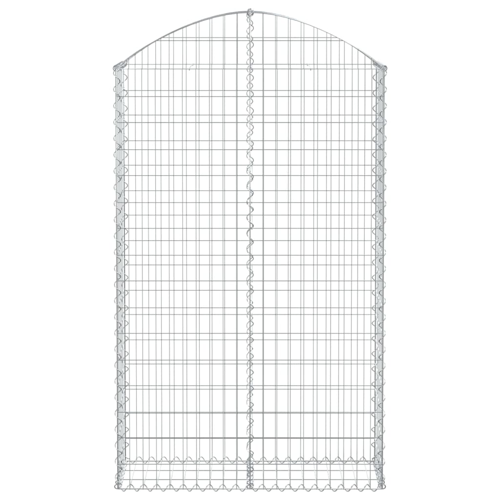 Cesto Gabbione ad Arco 100x30x160/180 cm Ferro Zincato