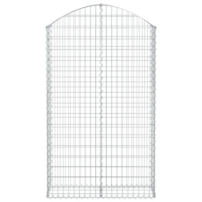 Cesto Gabbione ad Arco 100x30x160/180 cm Ferro Zincato