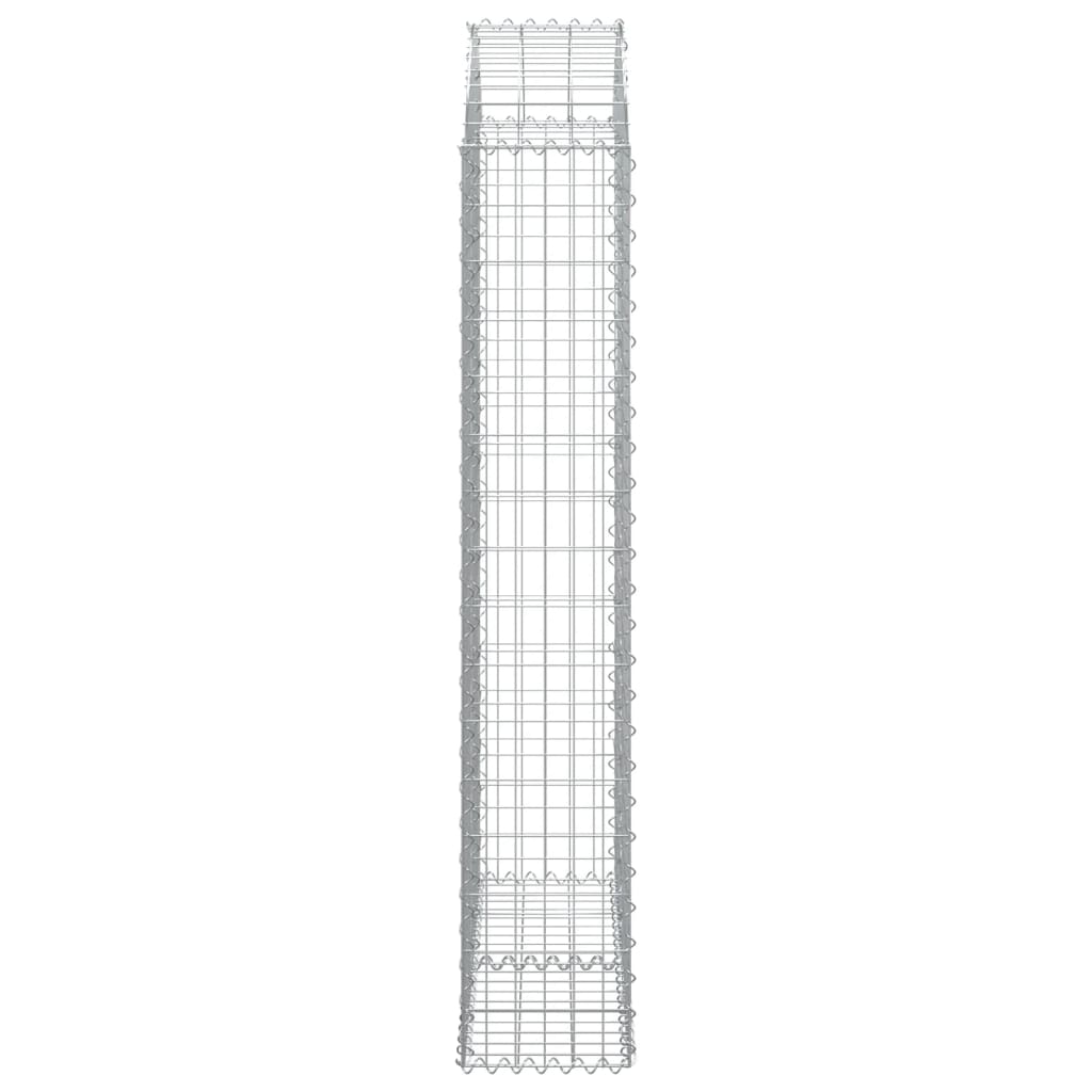 Cesto Gabbione ad Arco 100x30x160/180 cm Ferro Zincato