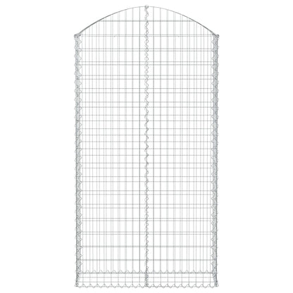 Cesto Gabbione ad Arco 100x30x180/200 cm Ferro Zincato