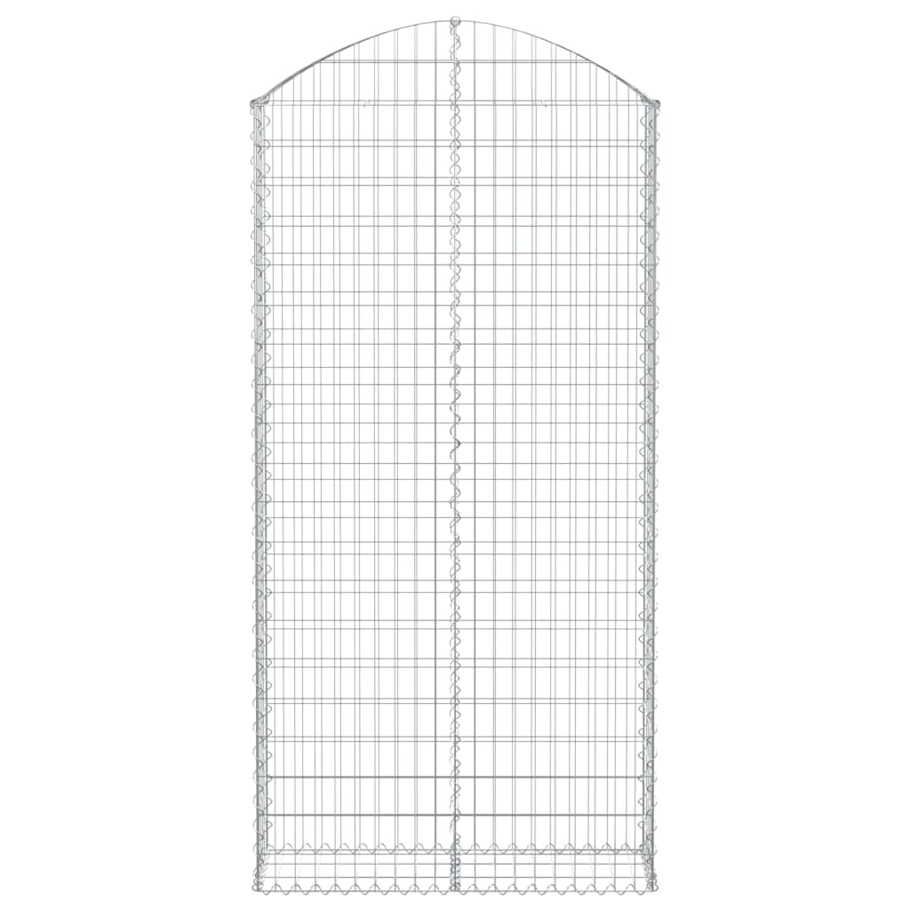 Cesto Gabbione ad Arco 100x30x200/220 cm Ferro Zincato
