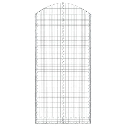 Cesto Gabbione ad Arco 100x30x200/220 cm Ferro Zincato
