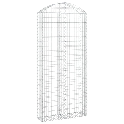 Cesto Gabbione ad Arco 100x30x220/240 cm Ferro Zincato