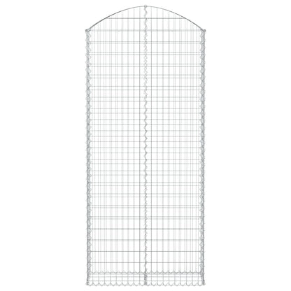 Cesto Gabbione ad Arco 100x30x220/240 cm Ferro Zincato