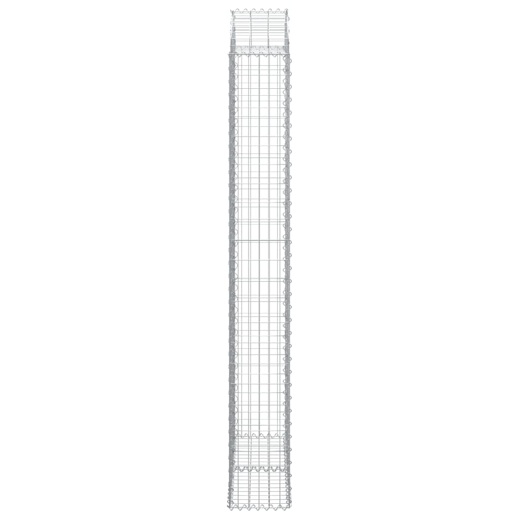 Cesto Gabbione ad Arco 100x30x220/240 cm Ferro Zincato
