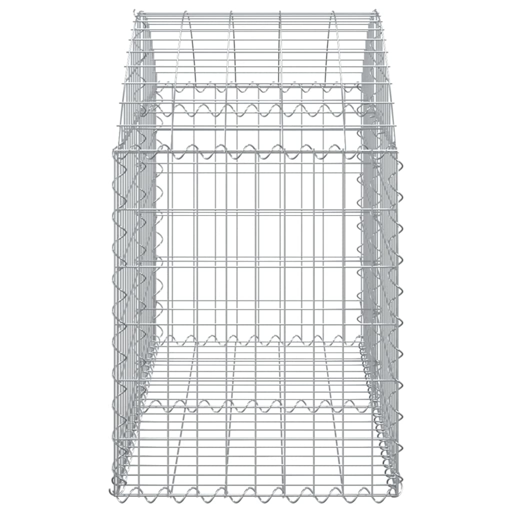 Cesto Gabbione ad Arco 100x50x60/80 cm Ferro Zincato