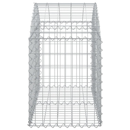 Cesto Gabbione ad Arco 100x50x60/80 cm Ferro Zincato