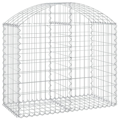 Cesto Gabbione ad Arco 100x50x80/100 cm Ferro Zincato