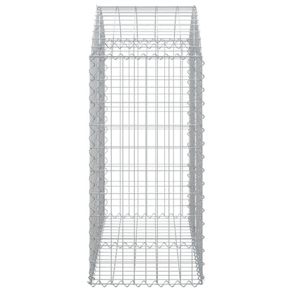 Cesto Gabbione ad Arco 100x50x100/120 cm Ferro Zincato