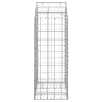 Cesto Gabbione ad Arco 100x50x120/140 cm Ferro Zincato