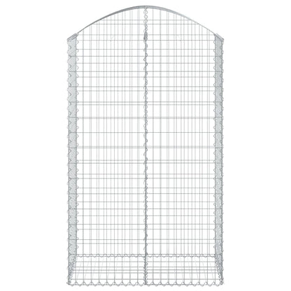 Cesto Gabbione ad Arco 100x50x160/180 cm Ferro Zincato