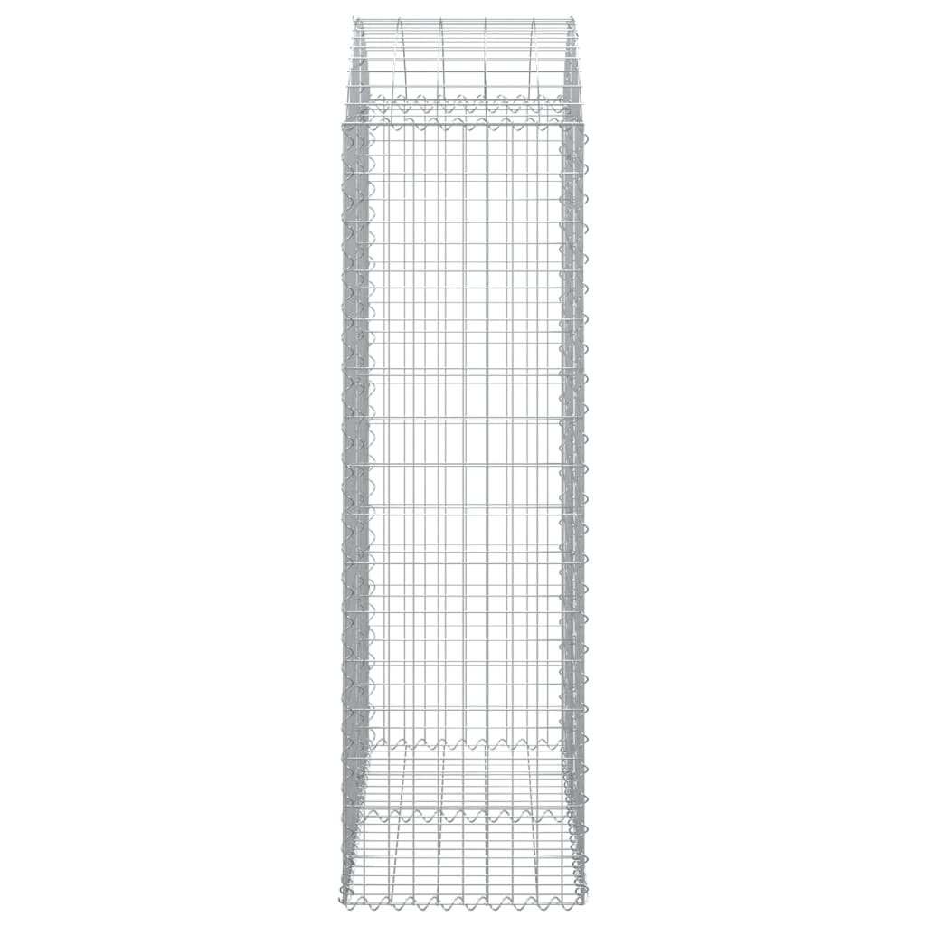 Cesto Gabbione ad Arco 100x50x160/180 cm Ferro Zincato