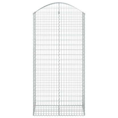 Cesto Gabbione ad Arco 100x50x200/220 cm Ferro Zincato
