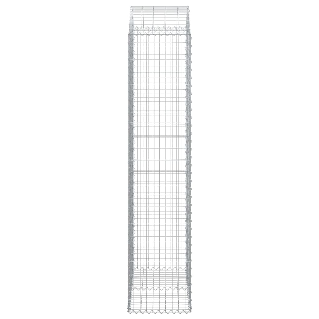 Cesto Gabbione ad Arco 100x50x220/240 cm Ferro Zincato