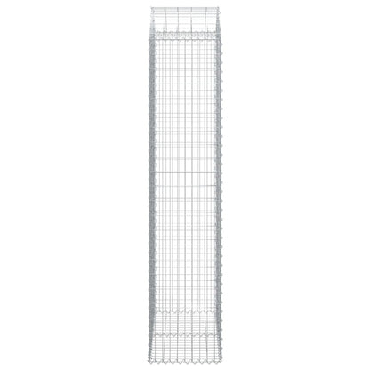 Cesto Gabbione ad Arco 100x50x220/240 cm Ferro Zincato