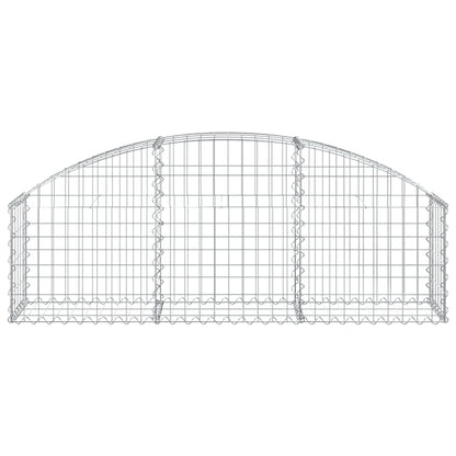 Cesto Gabbione ad Arco 150x30x40/60 cm Ferro Zincato
