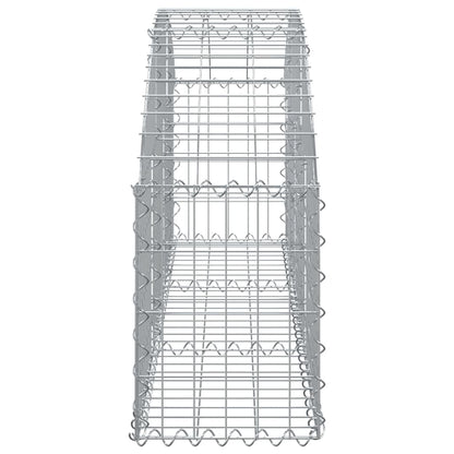 Cesto Gabbione ad Arco 150x30x40/60 cm Ferro Zincato